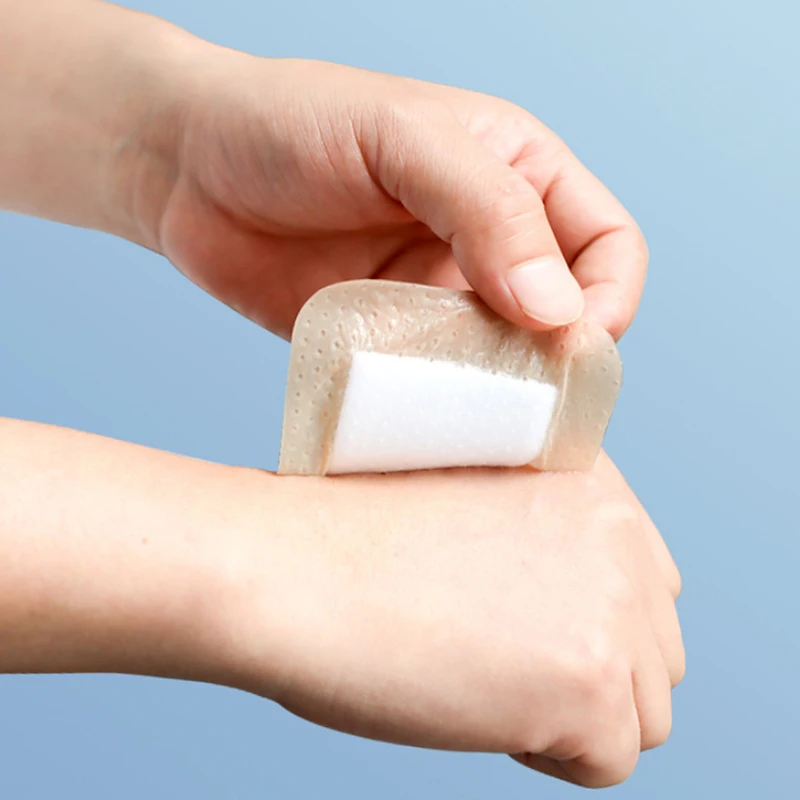 Soft Polysiloxane Gel Polyurethane Foam Dressing Postoperative Wound Patch Cesarean Section Patch Pressure Sore High Absorption