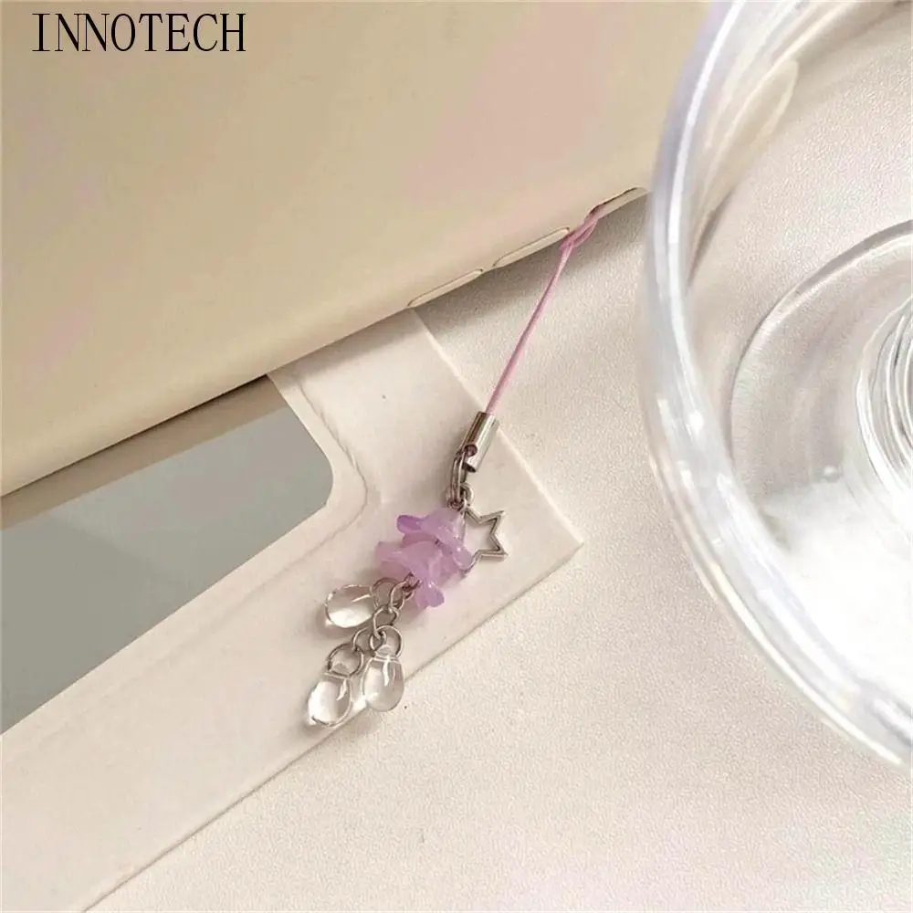 

Ремешок для телефона Y2k, подвеска для телефона, брелок из бисера, подвеска в виде звезды, медузы, стеклянный ремешок-цепочка для телефона Fairy Core