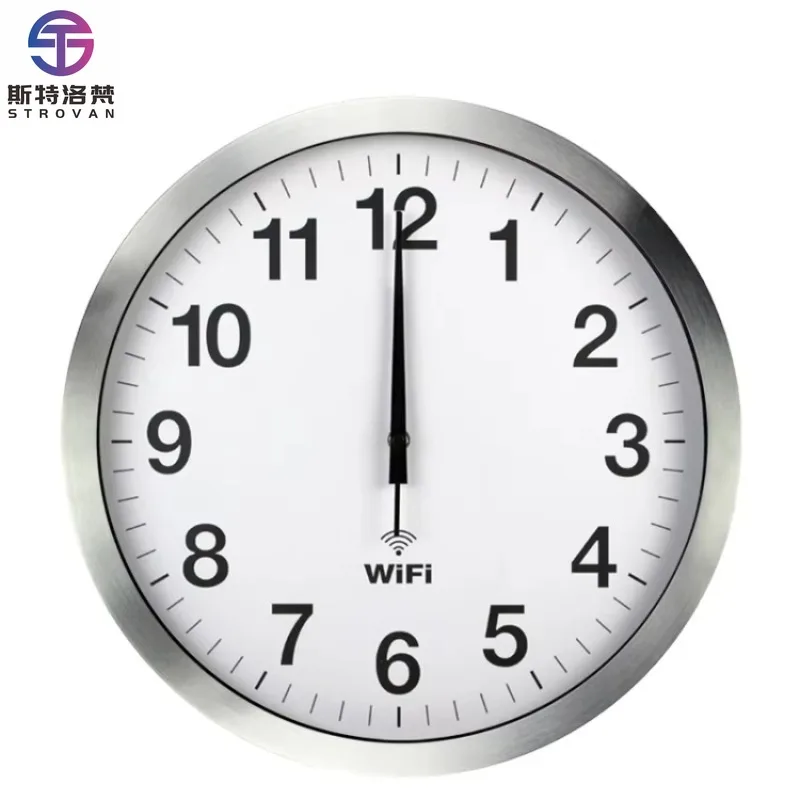 

14 Inch Smart Network Automatic Time Wifi Wall Clock Living Room Clock