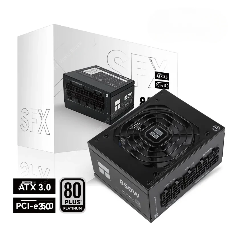 コンピュータケースフル電源,ATX3.0,PCIE5.0,850 W, TR-TPFX850 SFX,プラチナメダル互換