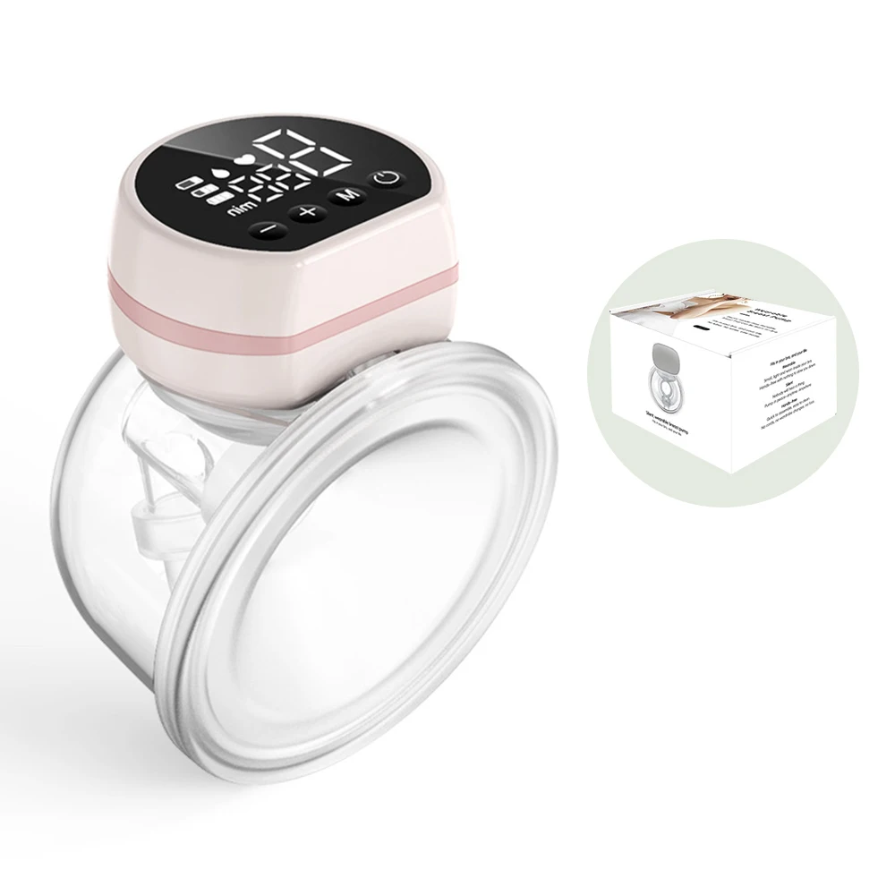 مضخة ثدي كهربائية يمكن ارتداؤها، مضخة صدر غير مرئية شفط كبيرة، مضخة صدر محمولة متكاملة بدون استخدام اليدين