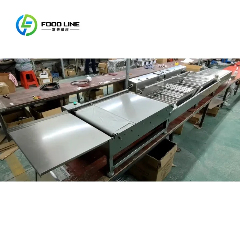 Customized doughnut conveyor deep fryer donut automatic frying equipment constant for food factory pastry processing