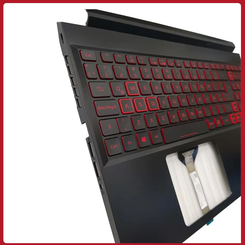 Russian/US Laptop Keyboard Red backlight For Nitro 5 AN515-57 AN515-45 Palmrest Upper Cover Case