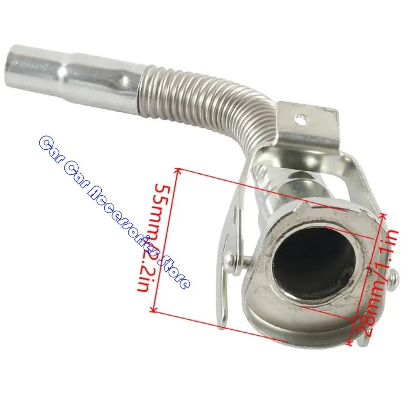 Bico distribuição combustível resistente a derramamento 242d, 2 peças, bico aço inoxidável grau industrial design