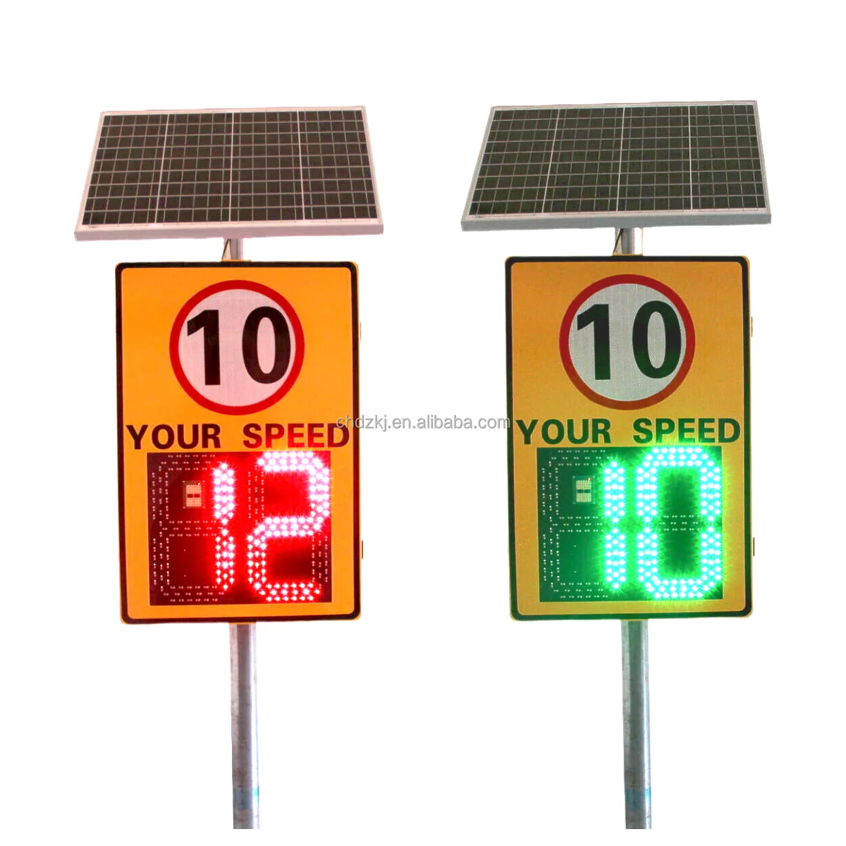 Hight Quality LED Display Portable Traffic Radar Speed Sign Rader Speed Detector Solar Radar Sensor Speed Limit Signs