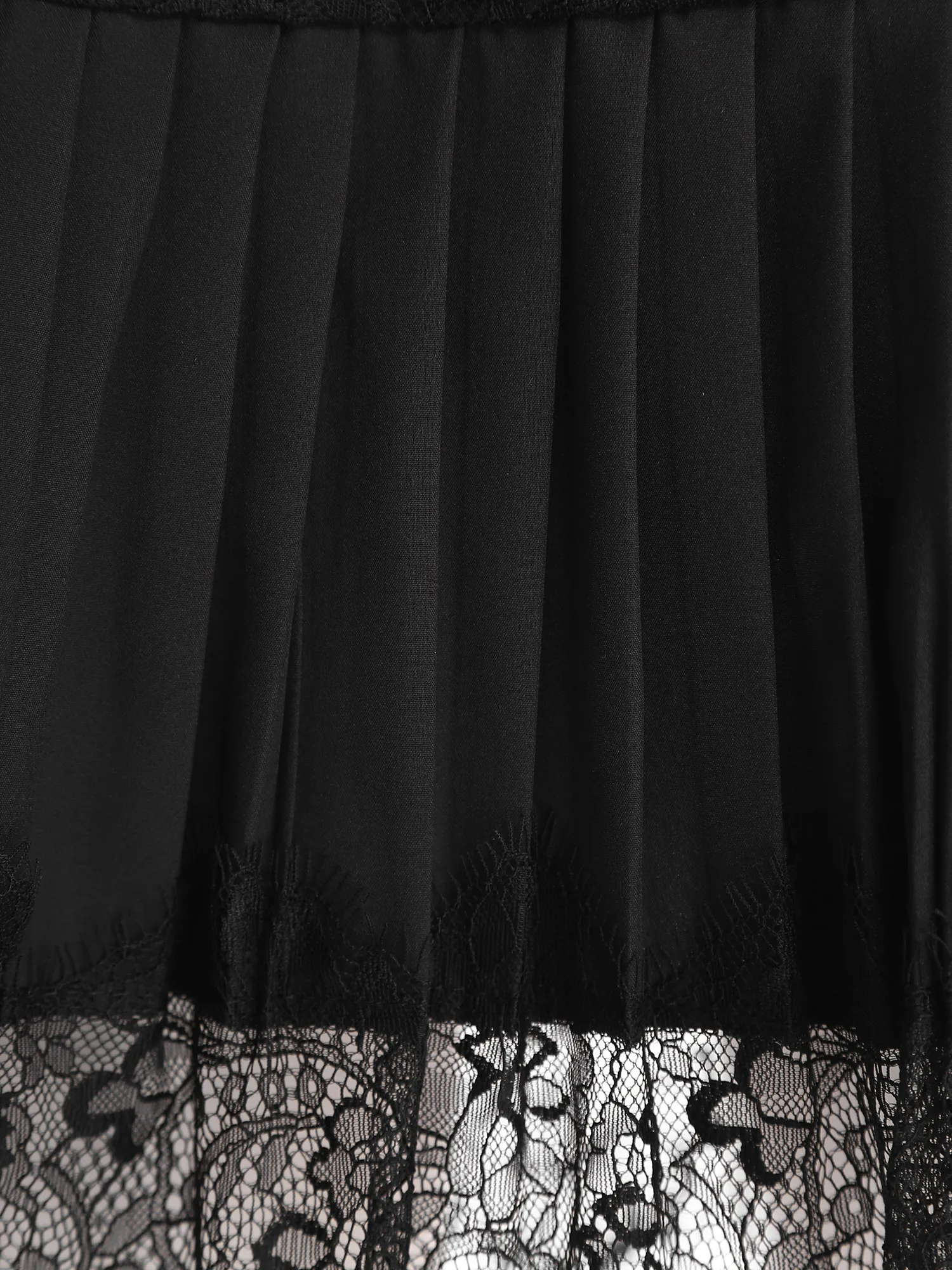 Sottogonna da donna con mezza volant estensibile Gonna versatile Gonna vintage a pieghe con ricamo in pizzo ciglia per appuntamento notturno San Valentino