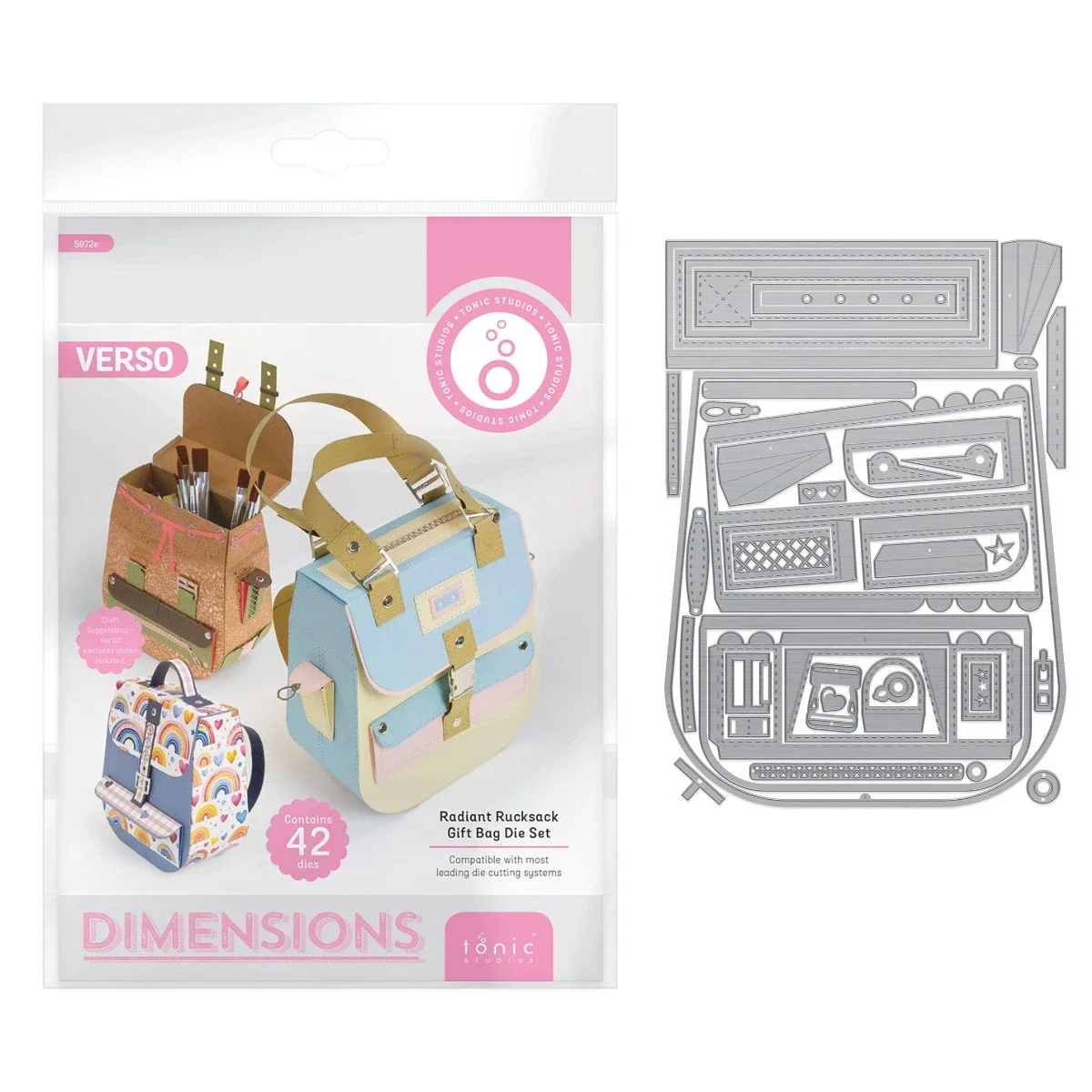 

Radiant Rucksack Die Metal Cutting Dies Scrapbooking Diary Decoration Embossing Cut Die Template DIY Make Card Album 2025 new