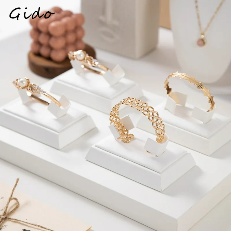 

Jewelry Display Prop Necklace Holder Rack Ring Support White Bracelet Holder Bangle Organizer