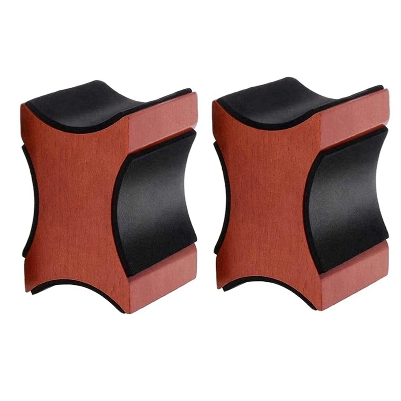 2Pcs Guitar Neck Rest,Electric Acoustic & Bass Guitar Pillow For Changing Strings, String Instrument Wooden Neck Craddle