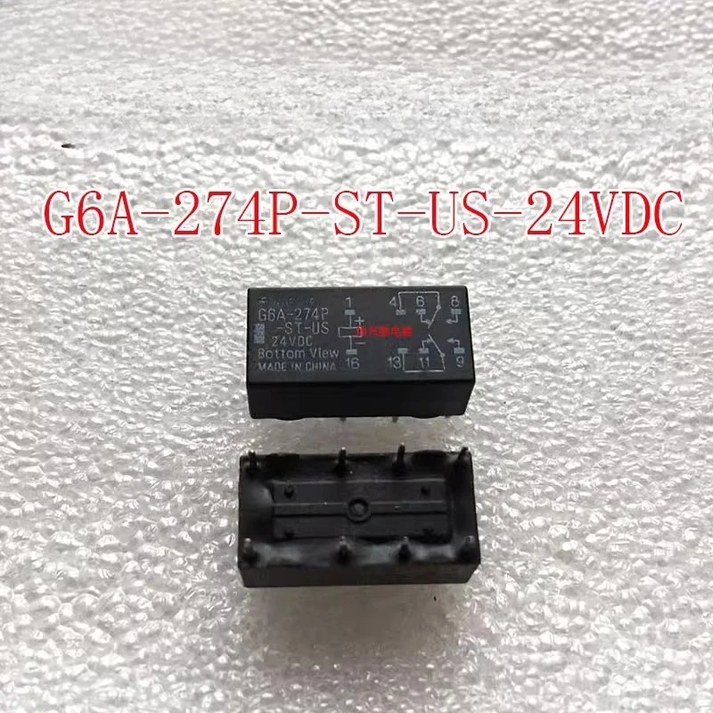 

10 шт./лот G6A-274P-ST-US-5VDC 12VDC 24VDC G6A-274P-5VDC 12VDC 24VDC ПИТАНИЕ/СИГНАЛЬНОЕ РЕЛЕ