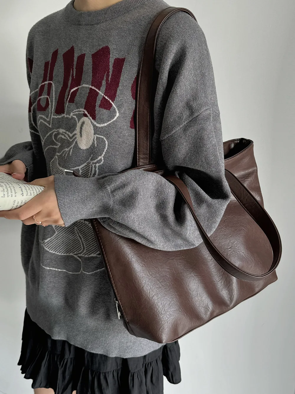 CGCBAG 2025 nueva moda bolso de mano de gran capacidad bolso de hombro Simple sólido para mujer bolsos de lujo de diseñador para ir al trabajo para mujer