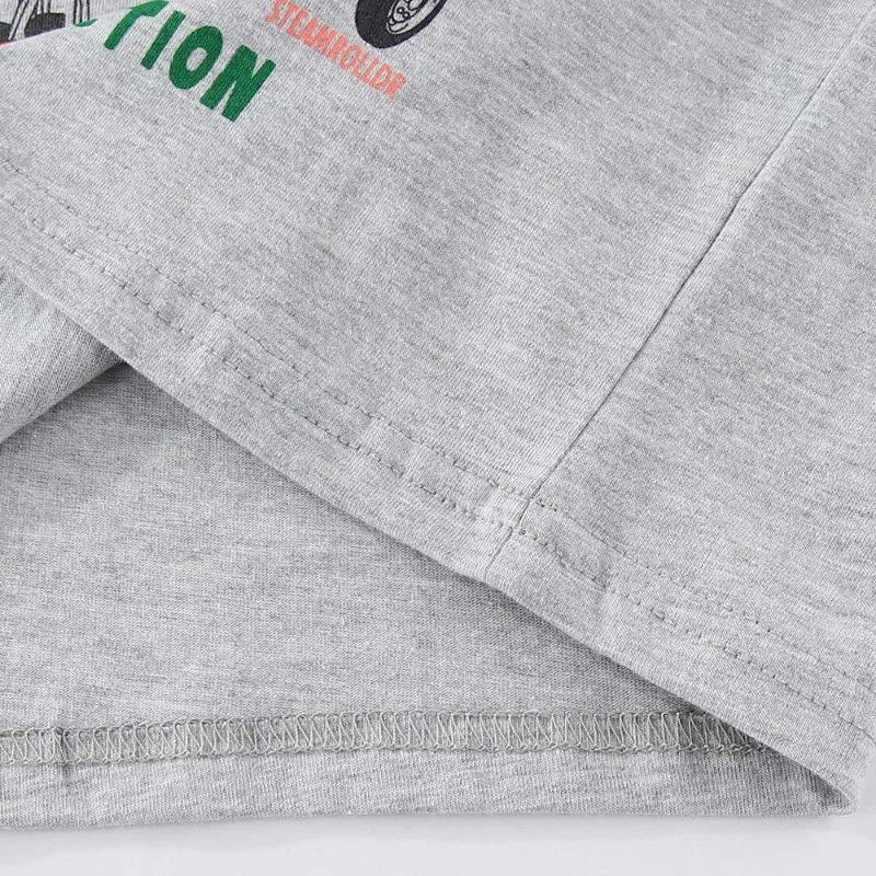 القفز متر 2-7T جديد وصول طويلة الأكمام الفتيان تي شيرت الكرتون سيارات الساخن بيع ملابس الأطفال الخريف الربيع البلوزات #6