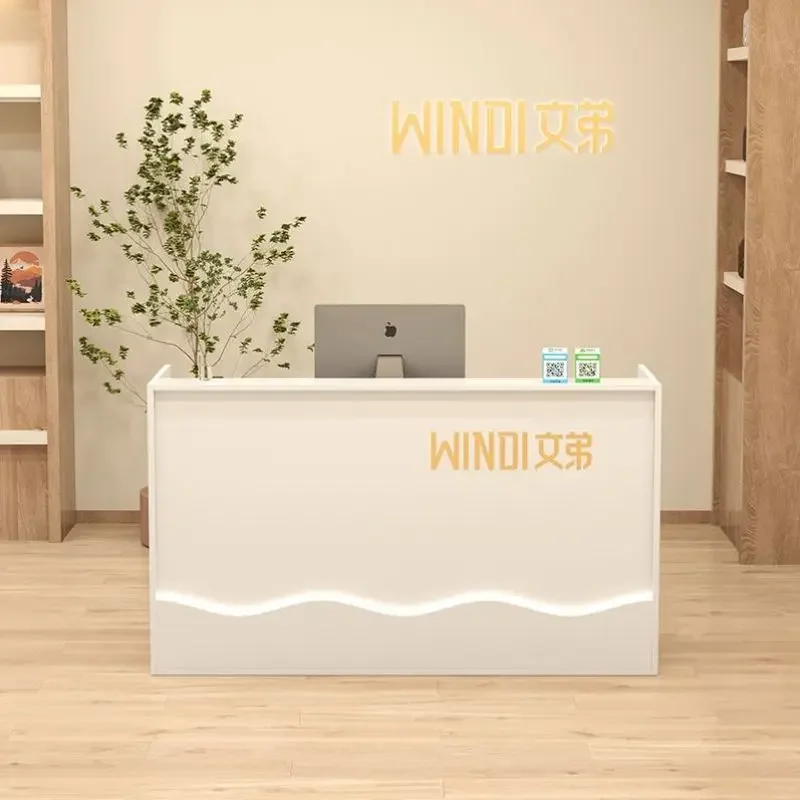 

Модные роскошные стойки регистрации, скандинавский кремовый стиль, магазин одежды, салон красоты, стойка, офисная мебель, приемная, диск FYRD