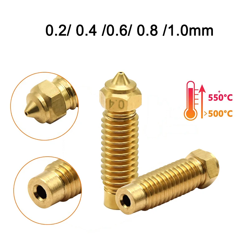 

0.2 0.4 0.6 0.8 1.0mm 3D Printer Nozzles For Elegoo Neptune 4 Max Nozzles For Elegoo Neptune 4 Plus Nozzle Brass Hardened Steel