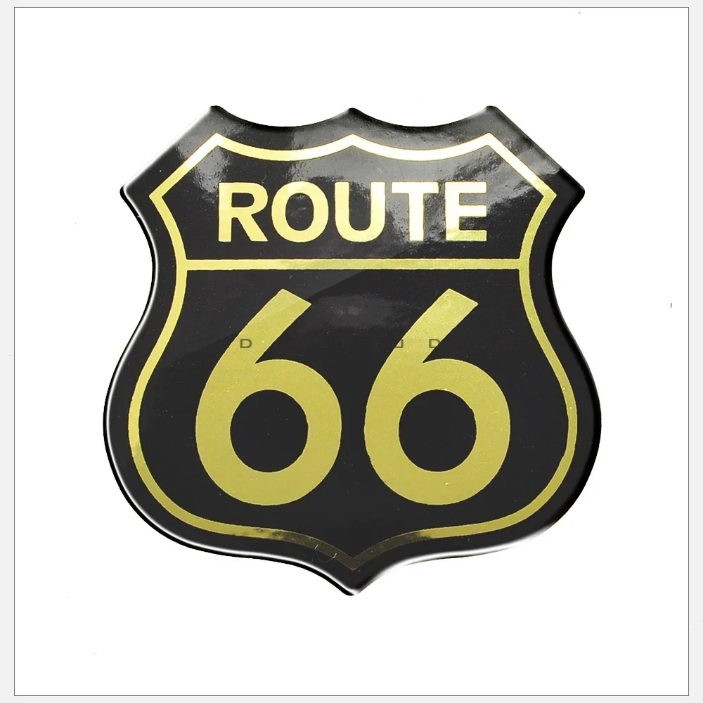 3D Motorcycle Decal Sticker The Historic Route 66 Car Stickers Scooter Stickers