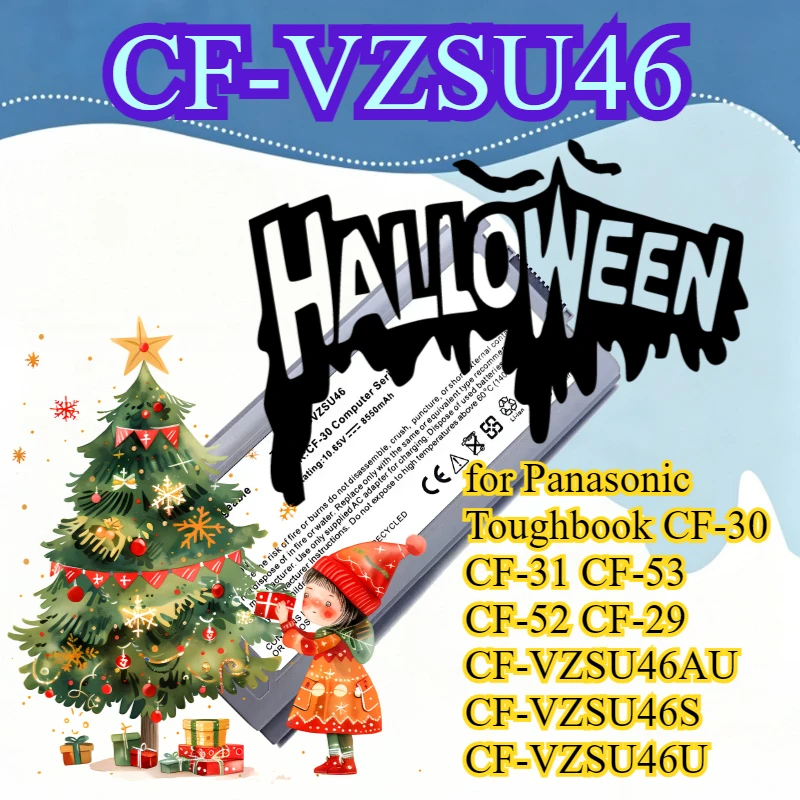 

CF-VZSU46 Laptop Battery for Panasonic Toughbook CF-30 CF-31 CF-53 CF-52 CF-29 CF-VZSU46AU CF-VZSU46S CF-VZSU46U 10.65V 8550mAh