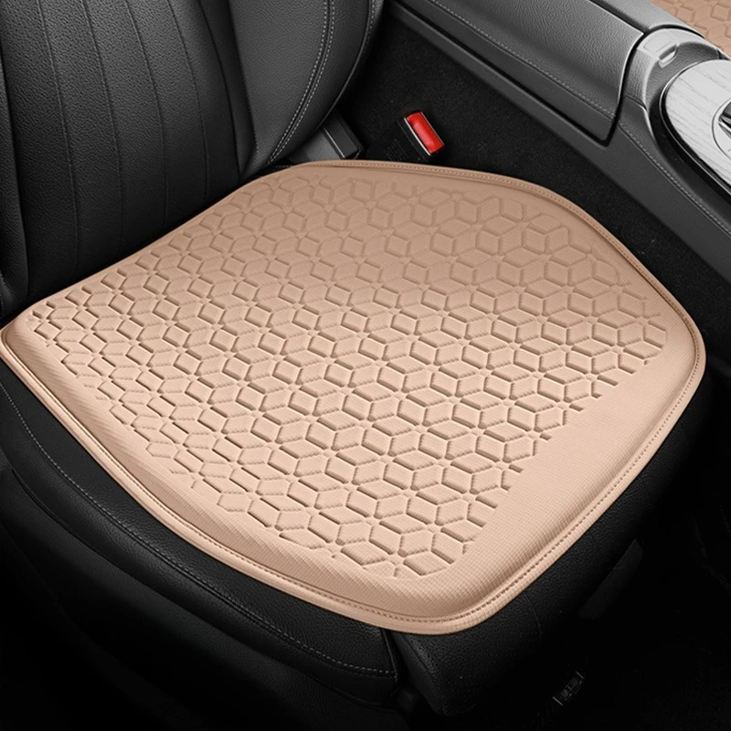 Pink Universal Cooling Gel Seat Cushion - TPR Breathable Honeycomb Pad for Car & Office Chair