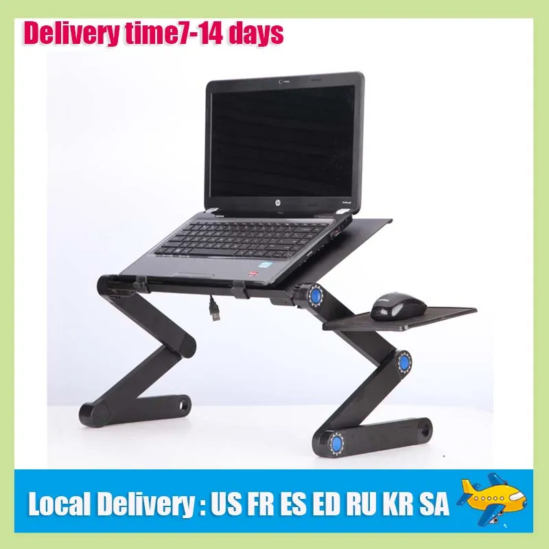 

OULYLAN Folding Laptop Stand Multifunctional Adjustable Portable Notebook Computer Table Lapdesk for Sofa TV Bed PC Desk Stand