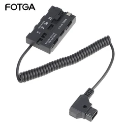 FOTGA Dummy Battery D-TAP to NP-F550 For Sony PXW-Z150 HXR-MC2500 MC1500C NX5R NX5CNX100 Cable Power Adapter for Monitor/Camera