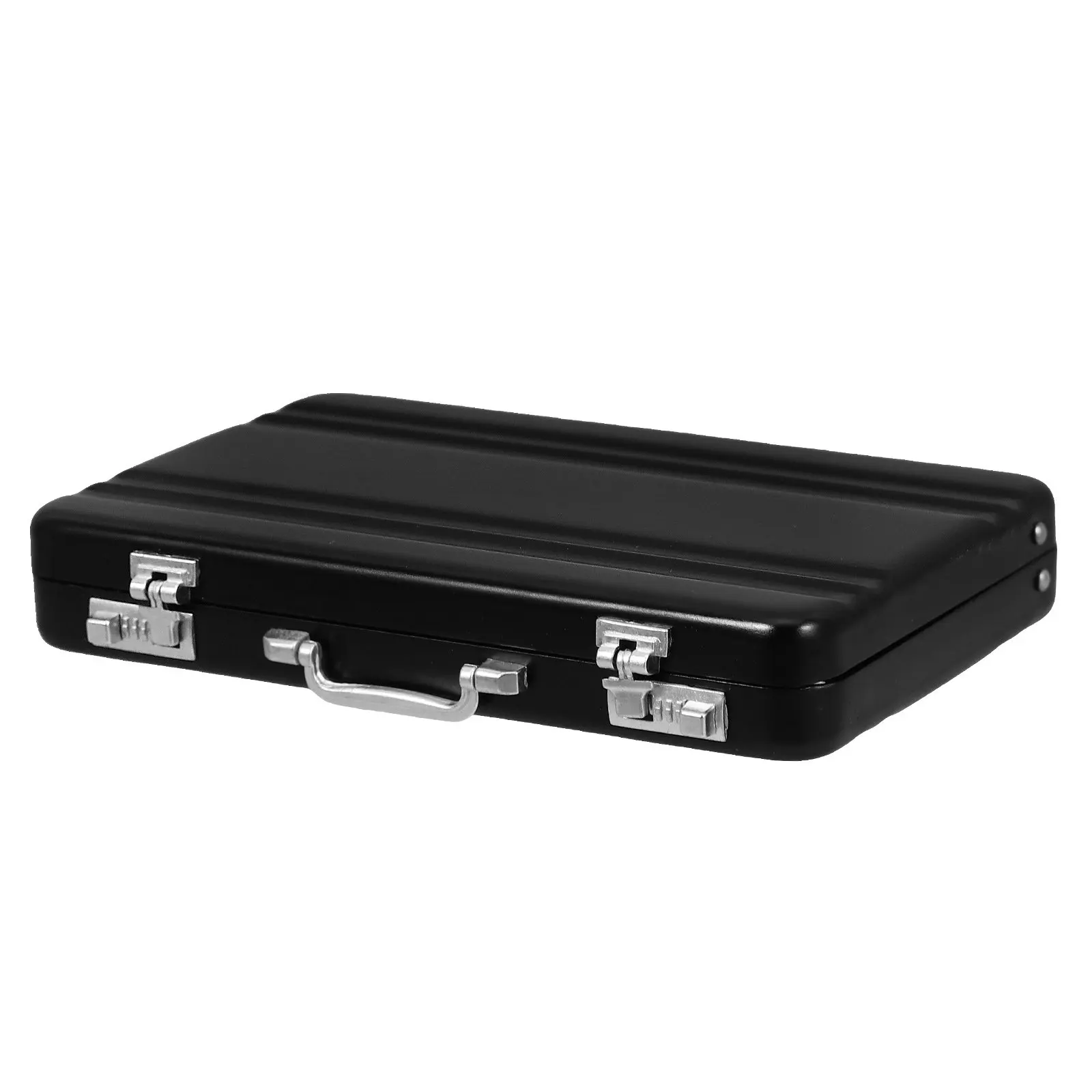 Premium Aluminum Alloy Cards Storage Box Small Sized Thin Lightweight Protective for Game Business Visiting Name Index Cards