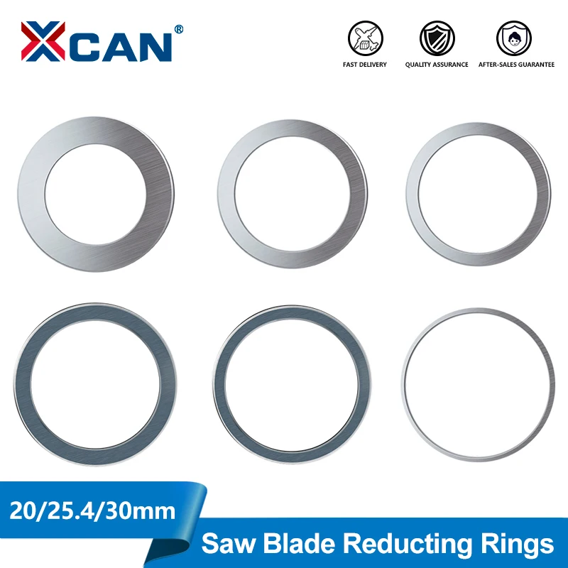 XCAN 1Pc Circular Saw Blade Reduction Ring Multi-size 20/25.4/30mm Inner Hole Replacement Parts For Saw Blades