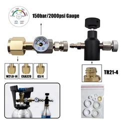 New Soda Water Maker Cylinder Tank Bottle CO2 Filling Station Refill Adapter Connector W21.8-14 or G3/4 or CGA320