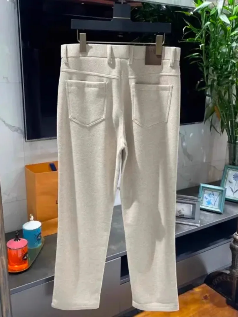 

Новые мужские повседневные брюки для осени и зимы: модные, универсальные, комфортные, высококачественные, деловые, прямого кроя, не требующие глажки.