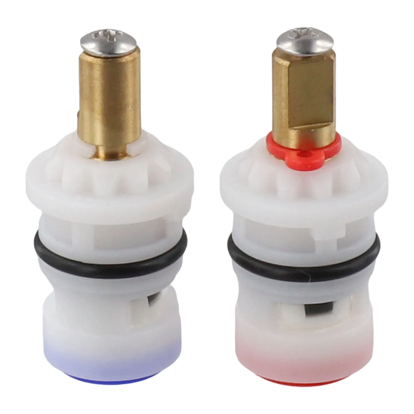 Disc Cartridge For Pfister 9608020 9608060 Valve Replacement Hot Cold Water Faucet Repair Parts Bathroom Sink Tap White