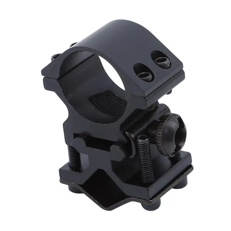All Metal Multi-Purpose Bicycle Flashlight Clip Holder Iron Tube Lamp Fixed Mount Bike Light Bracket Accessory