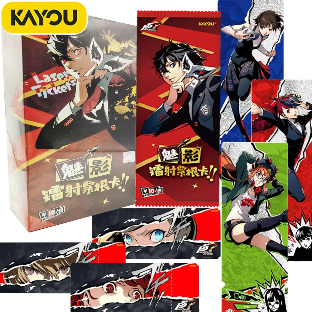 

Kayou Genuine Persona 5 Collection Cards Artistic Composition Exquisite Characters Portrait Game Ticket Stub Cards Xmas Toy Gift