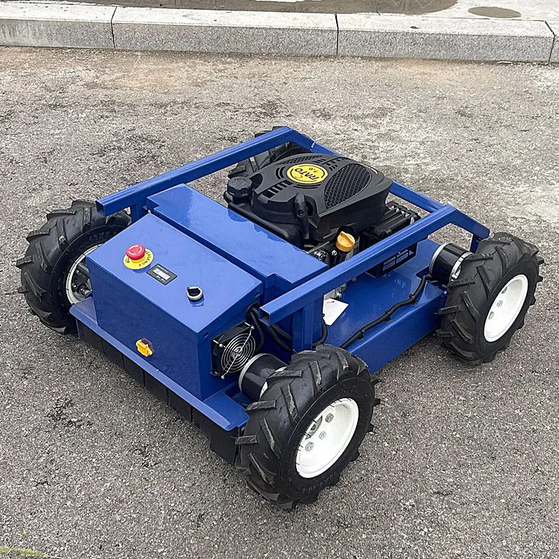 Customized CE EPA Approved All Terrain Grass Cutting Machine Agriculture Rubber Tracks Remote Control Robot Lawn Mower