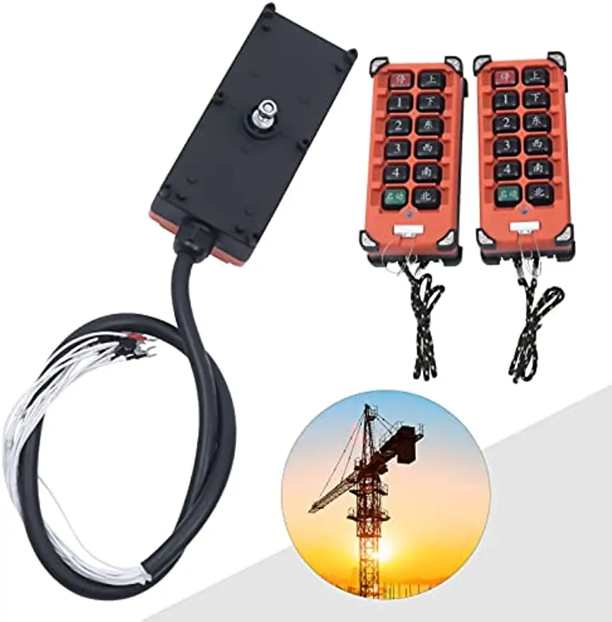 12V Crane Remote Controller Wireless Transmitter Receiver Tool Silicone Button