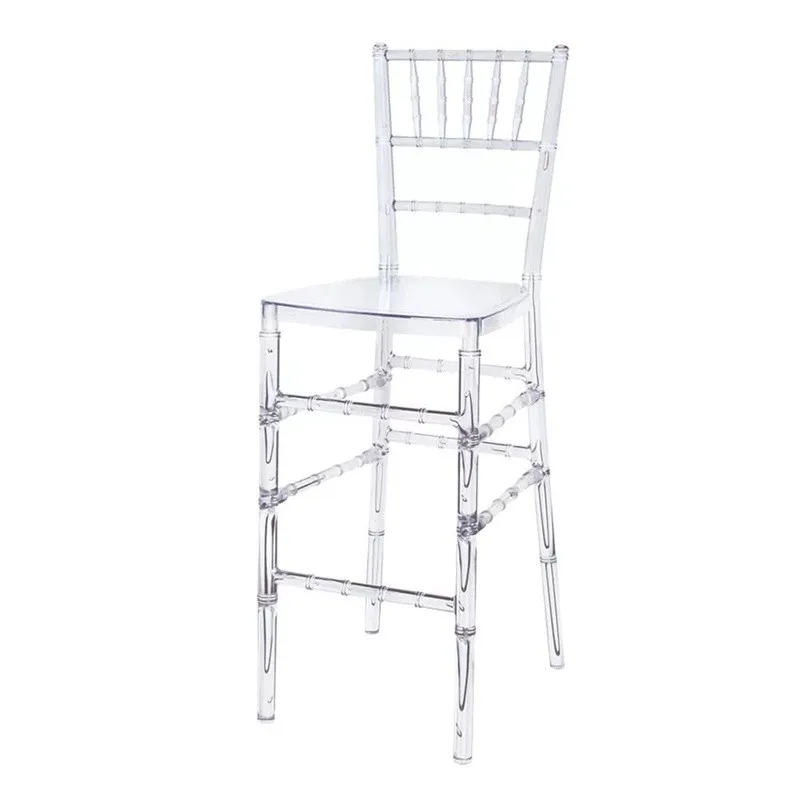 NapelonTransparent Bamboo Chair Chiavari Wedding Tiffany Resin Detachable Chair for Outdoor Wedding Moment Party Gathering