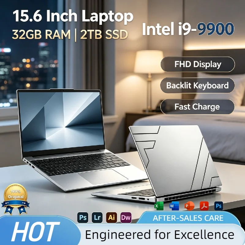 Intel Core i9-9900 Laptop 8C 16T 5.0GHz UHD 630 16GB RAM 2TB SSD High Performance Gaming Notebook Mobile Workstation Pro