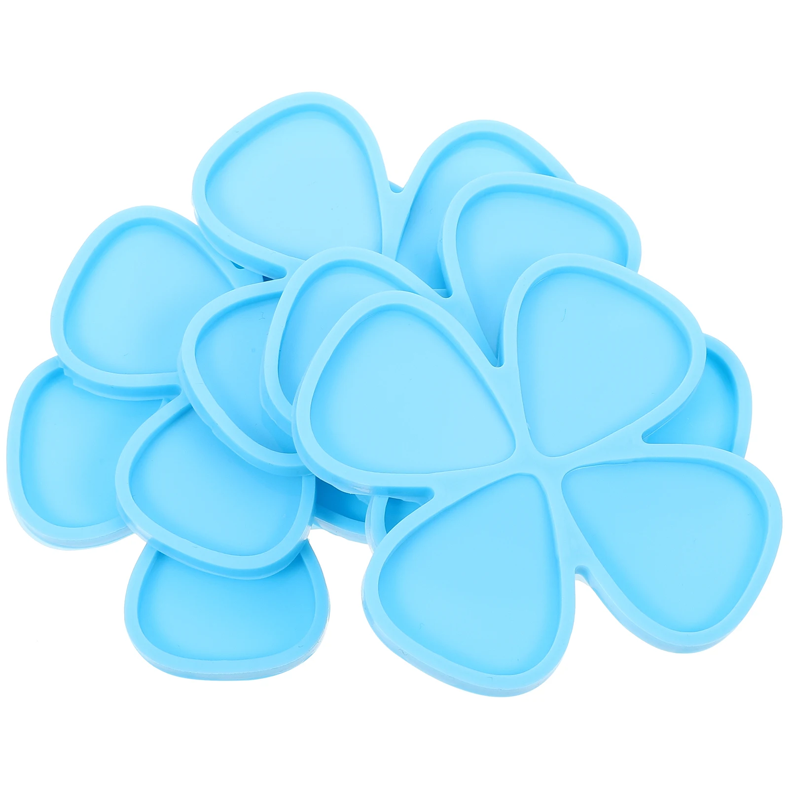 

5 Pcs Guitar Pick Mold Silicone Resin Craft Epoxy Accessories for DIY Handmade Jewelry Projects Pendents Earrings Decor