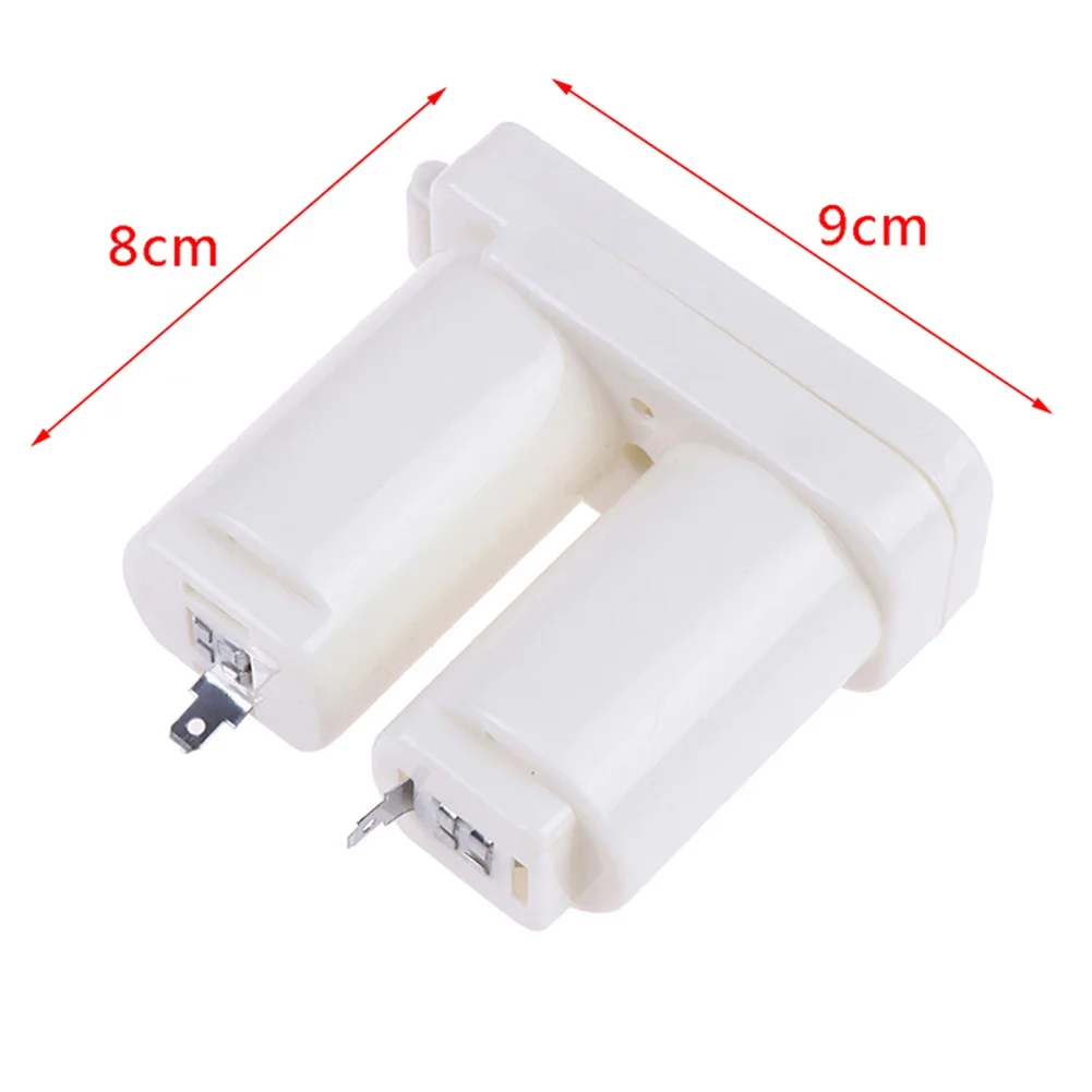 Double Compartments Battery Box For Gas Water Heater Accessories White Plastic Double Battery Case Power Supply