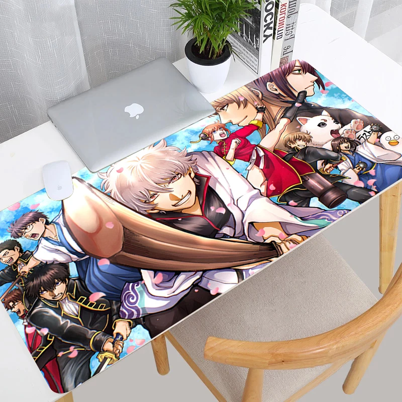 

Anime Gintama Mouse Pad Gaming Accessories Mechanical Keyboard Gabinete PC Gamer Computer Desk Mat Laptop Small 18x22cm Mousepad