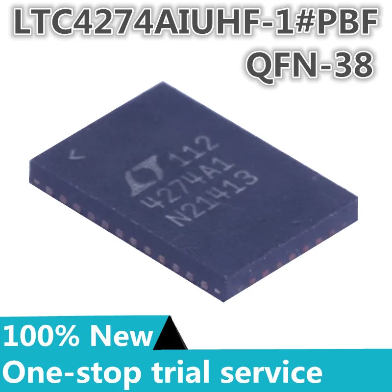 2-100pcs %New original LTC4274AIUHF-1#PBF QFN38 Silkscreen 4274A1 Power Over Ethernet (PoE) Controller/Single channel PoE/PoE+