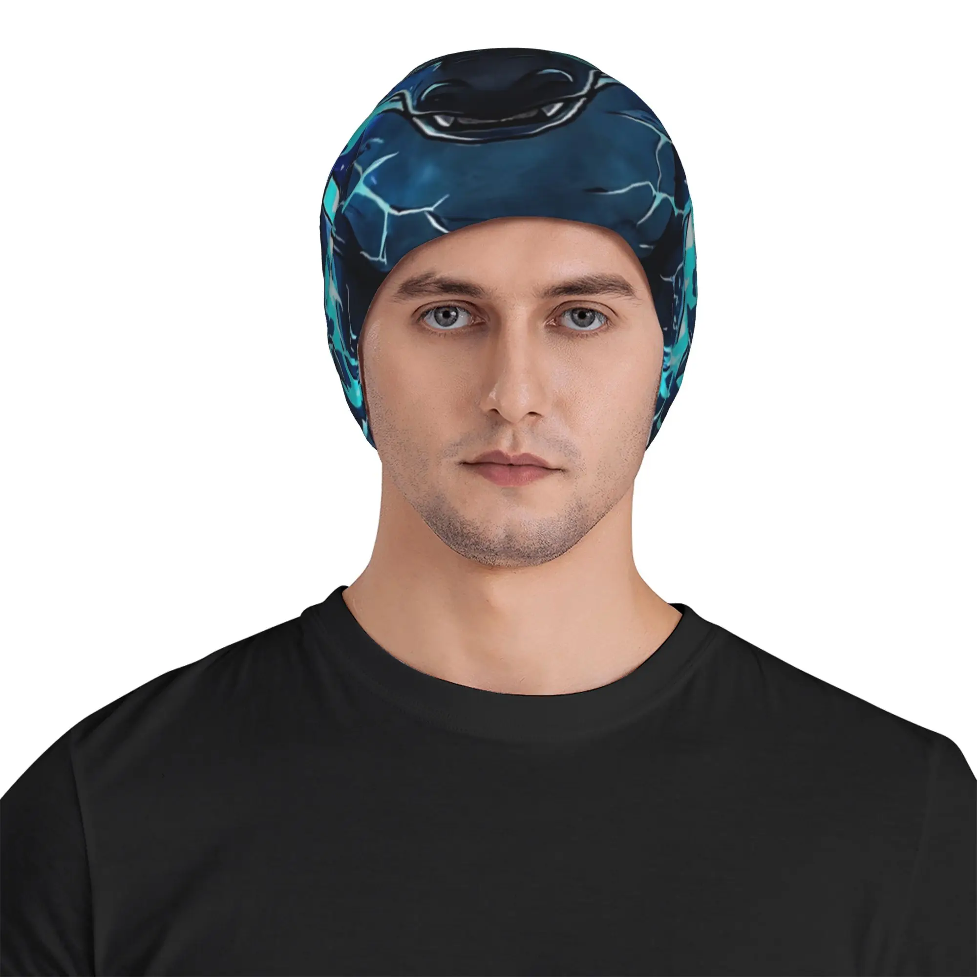 Pokemon Mega Charizard X Blue Flame Hat Winter Caps Men Women  Skullies Beanies Ski Caps Soft Bonnet Hats