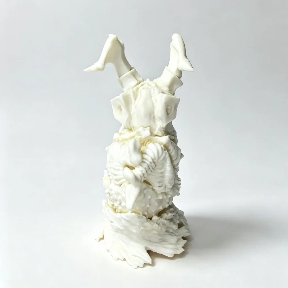8cm Resin White Blank Model Monster DIY Coloring Self-assembly Figurine Miniature Decoration Craft Gift for Men and Women