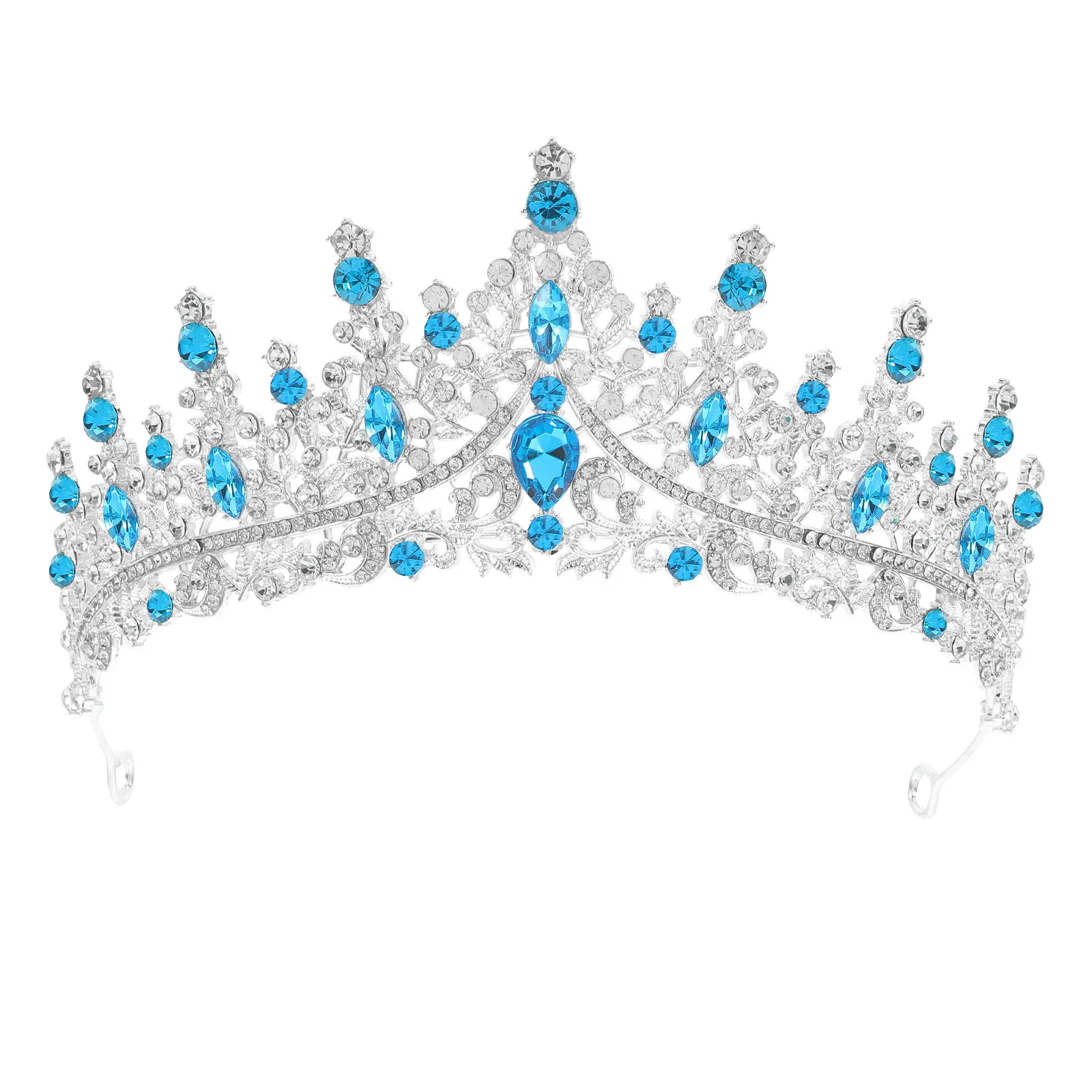 Rhinestone Crown Hair Accessory for Women – Birthday, Wedding, Party & Performance Tiara Headpiece