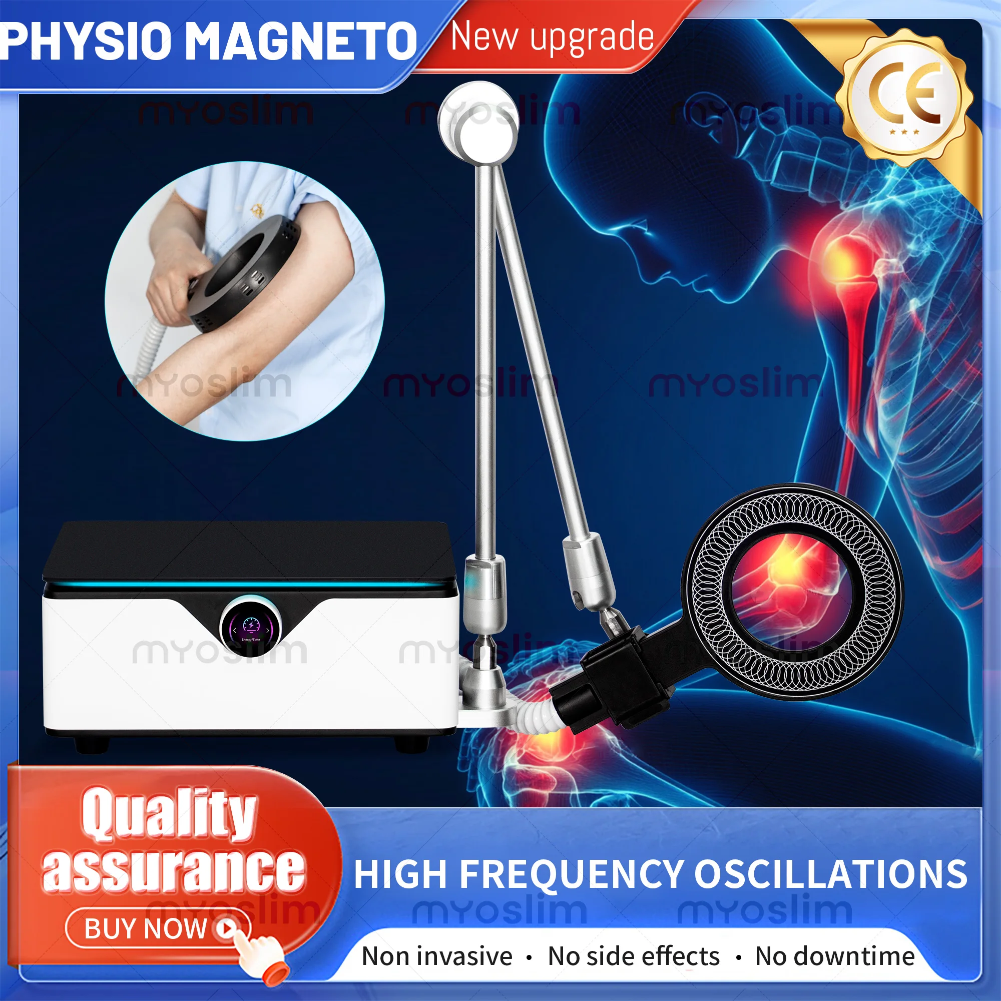 

Аппарат для магнитно-электромагнитной терапии Physio Magneto | Неинвазивное устройство для облегчения боли | 360 ° Поворотный кронштейн для использования на всем теле