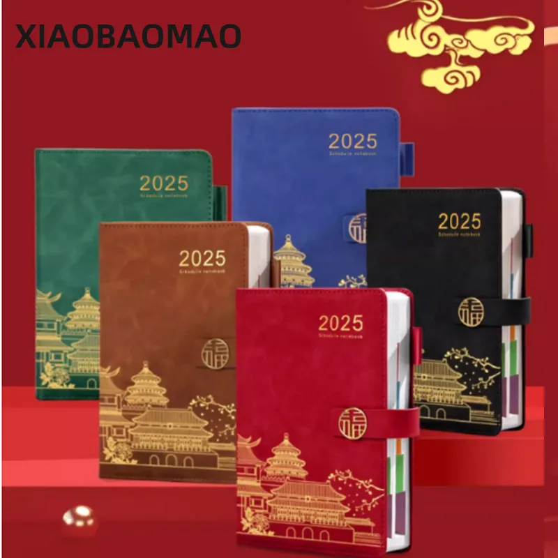 2025 A5 Agenda 400 Page Planner Notebook 365days Diary Weekly Planner Schedules Journal Notebooks For School Stationery Office