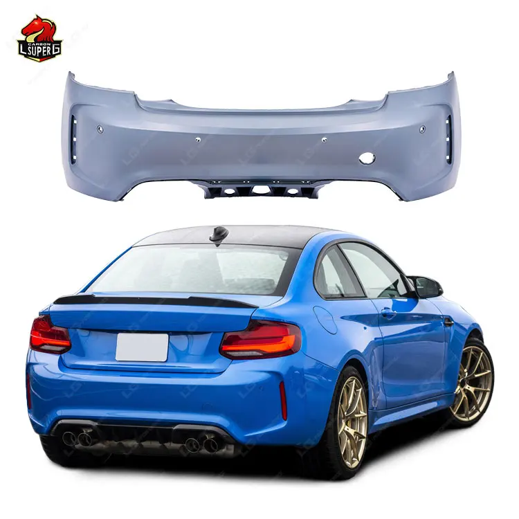 Wholesale ! For BMW 2 Series Body Kit F22 F23 Rear Bumper Upgrade M2 Style Rear Bumper Body Kit