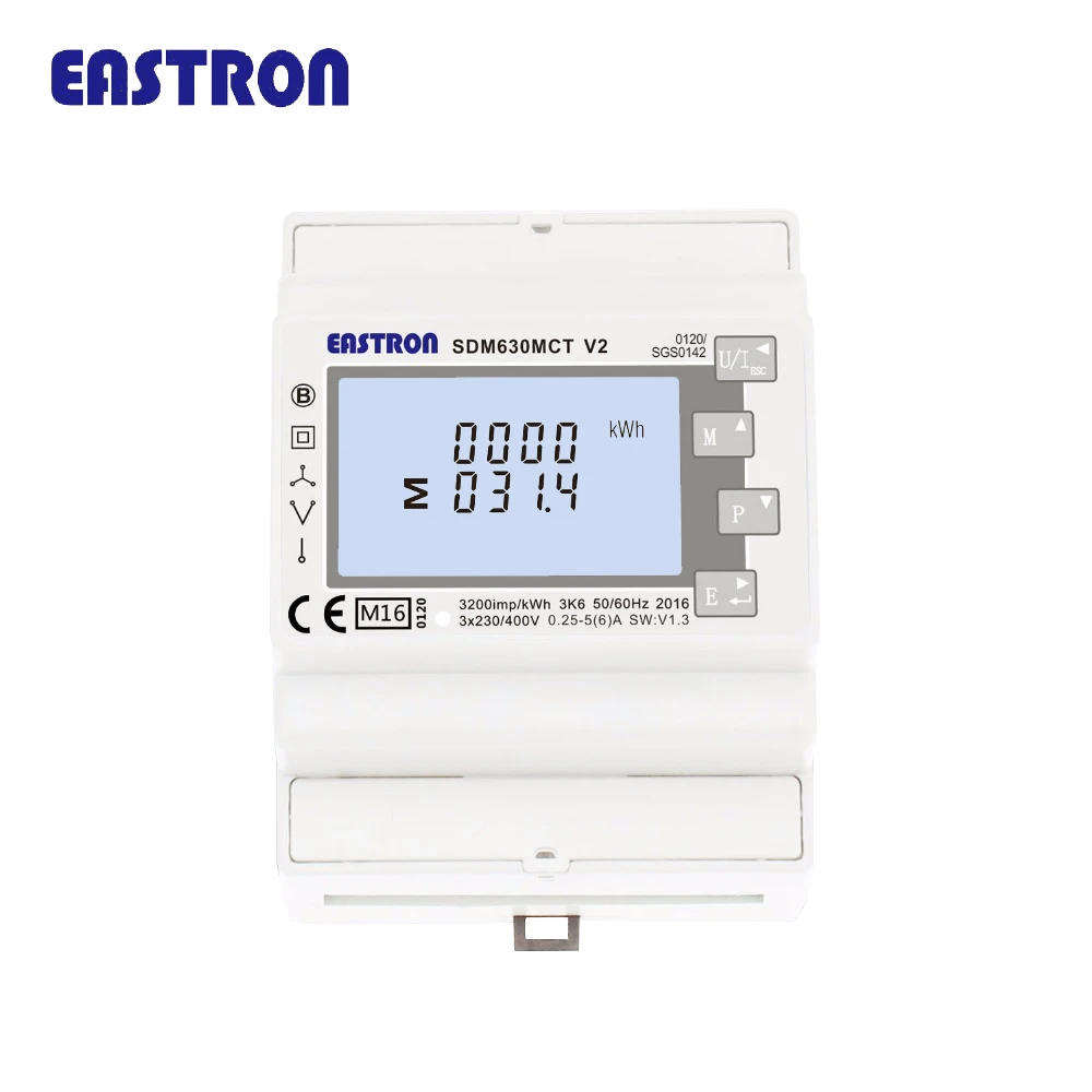 2026.78SDM630MCT EN50470-1/3 MID Approved Digital Display RS485 Modbus Energy Meter