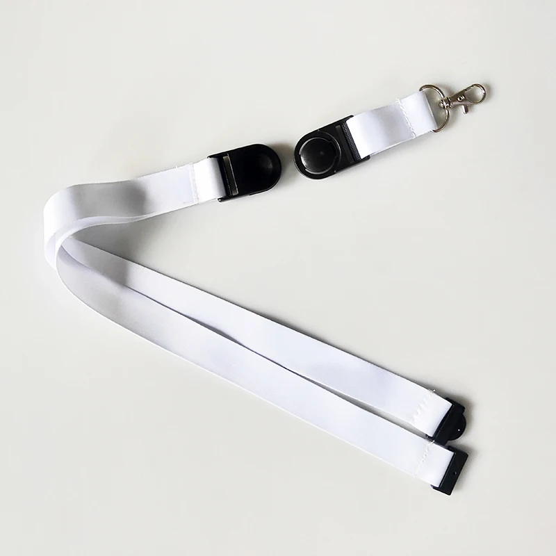 Sublimação Blanks Mobile Phone Lanyards, ID Card, Frete Grátis, 25 Pcs por Lote