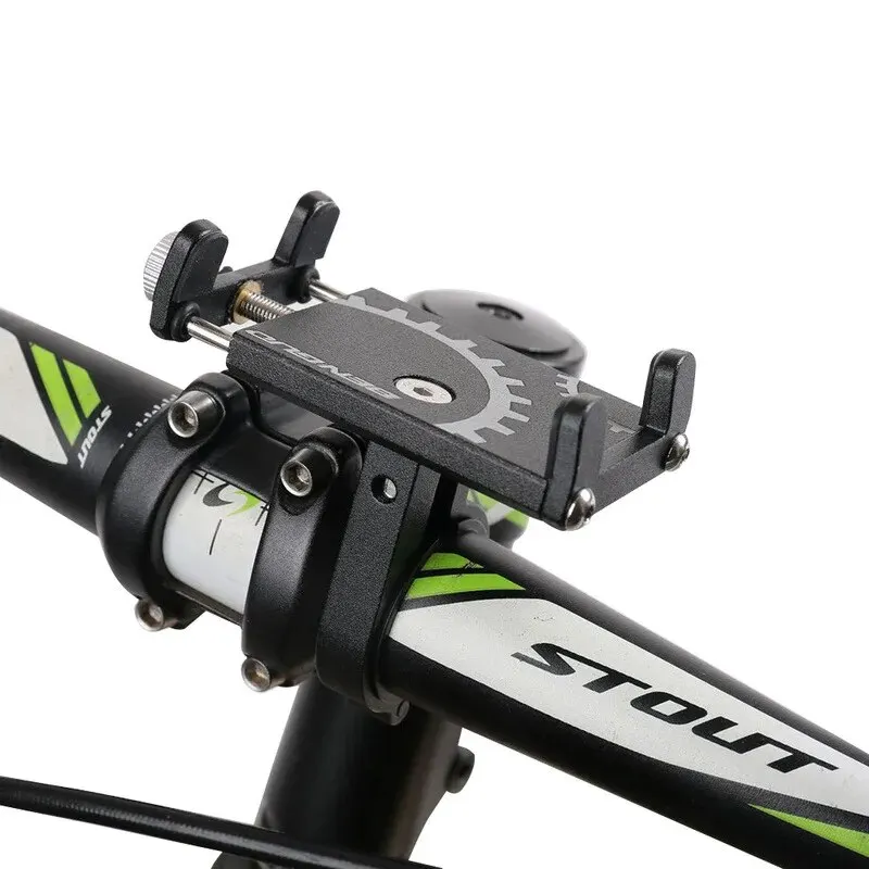 

Держатель для телефона на велосипеде, мотоцикле, противоскользящий кронштейн из алюминиевого сплава, GPS-зажим, универсальная подставка для телефона, регулируемое крепление для мобильного телефона