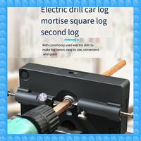 Woodworking Drilling Straight Hole Locator Square Lathing Round Wooden Stick Round Tenon Making Tool Round Tenon Puncher Durable