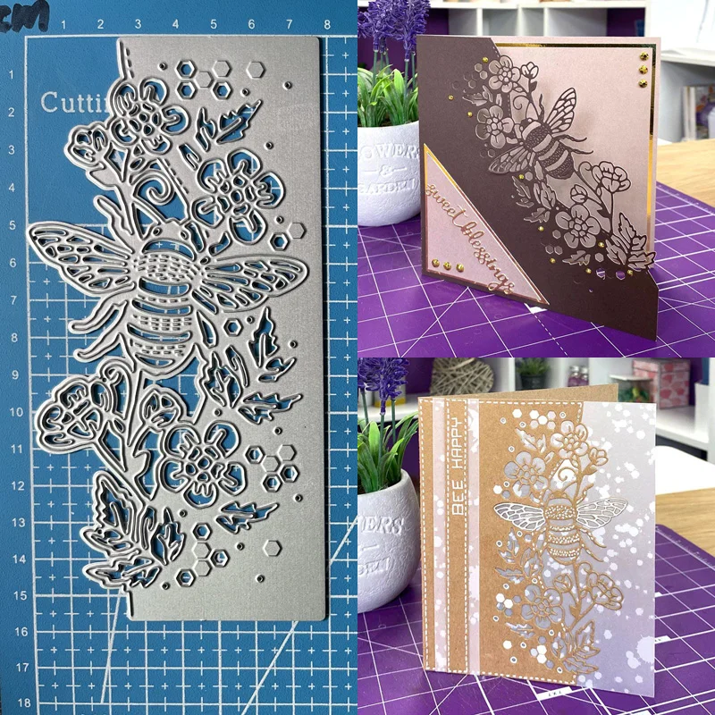 Lucky Goddess Metal Cutting Dies Buttercup Bee Diy Scrapbooking Photo Album Decorative Embossing Paper Card Crafts