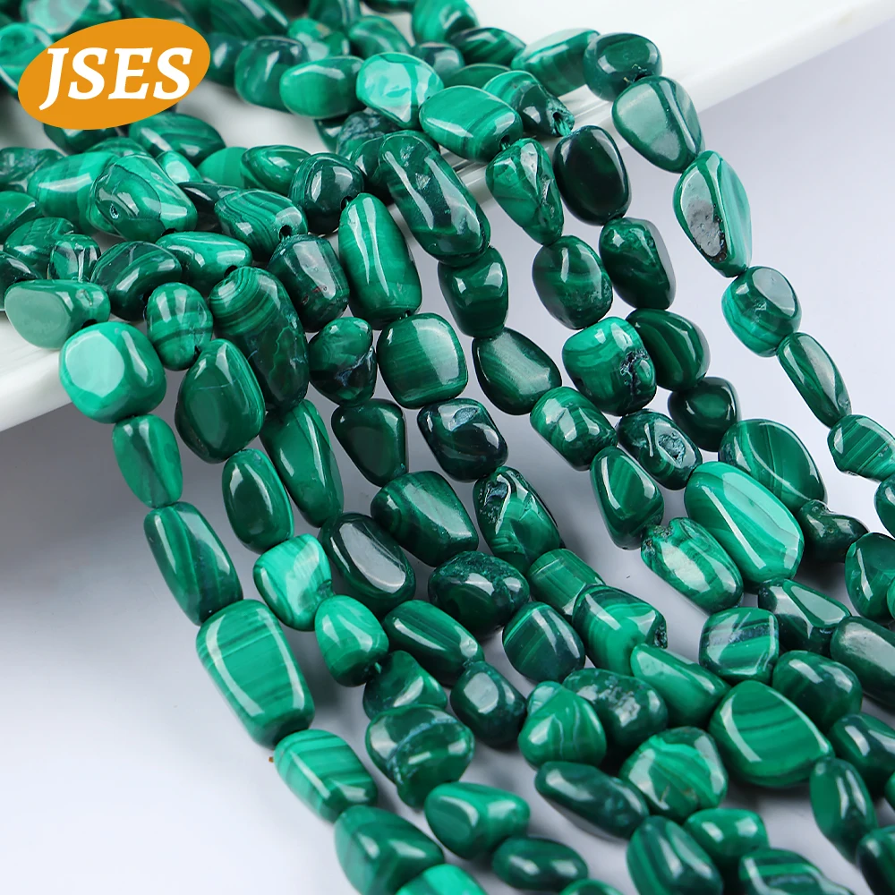 

Natural Stone Malachite Freeform Beads Irregular Shpae for Jewelry Making Bracelet Necklace Spacer Loose Beads DIY Accessories